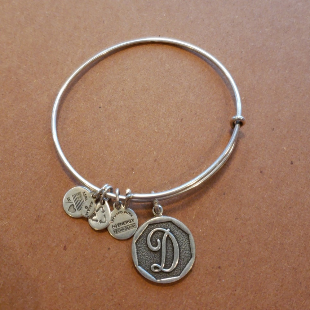 Alex and Ani "D" initial bracelet